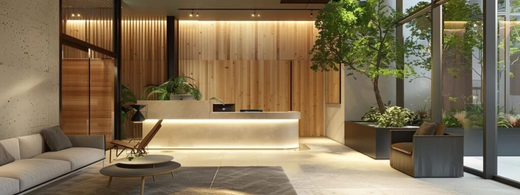 a modern office space features a sophisticated side-by-side comparison chart displayed on a sleek digital screen, highlighting the contrasting benefits of door-to-door and door-to-port moving services, with a clean, professional ambiance emphasizing clarity and organization.