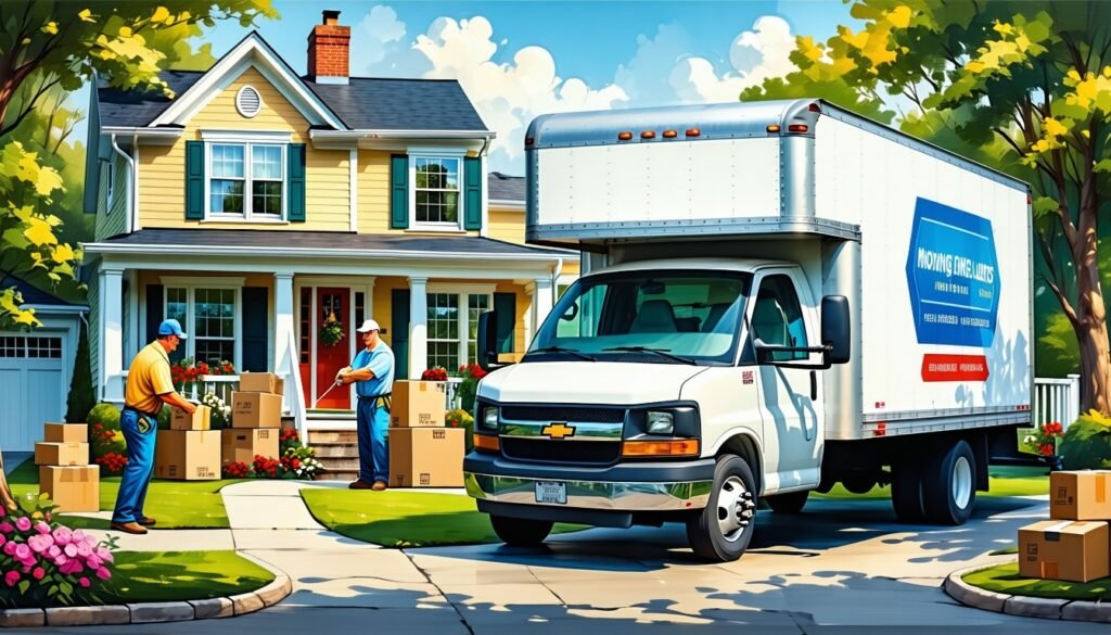 full-service moving van