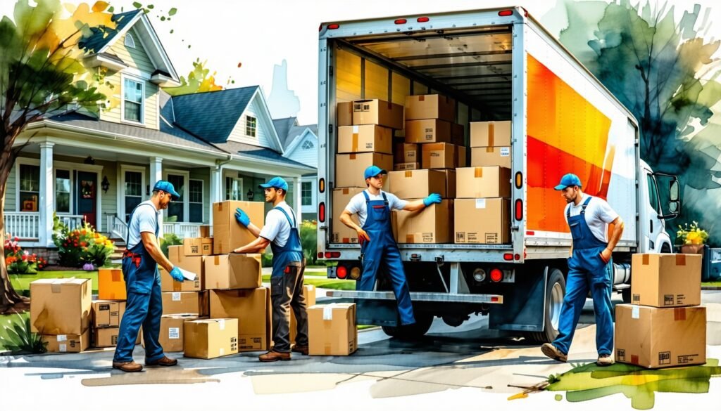 packing and moving team