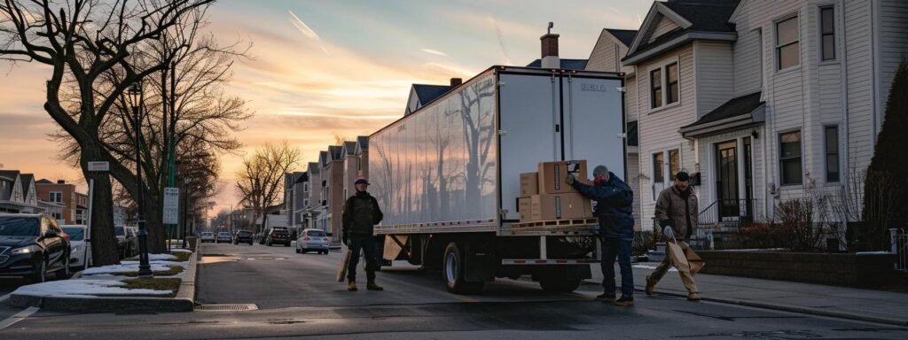 in a modern, bustling urban office, a diverse team energetically collaborates over a table cluttered with meticulously packed boxes, illustrating a seamless blend of affordability and quality in moving services.