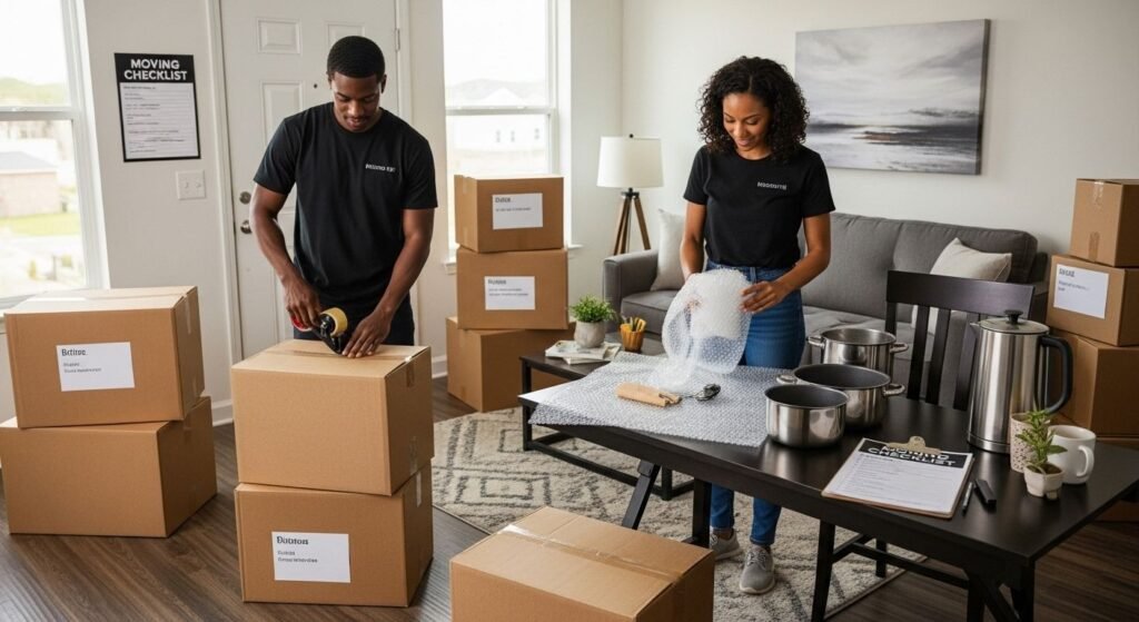 apartment moving checklist, packing, planning