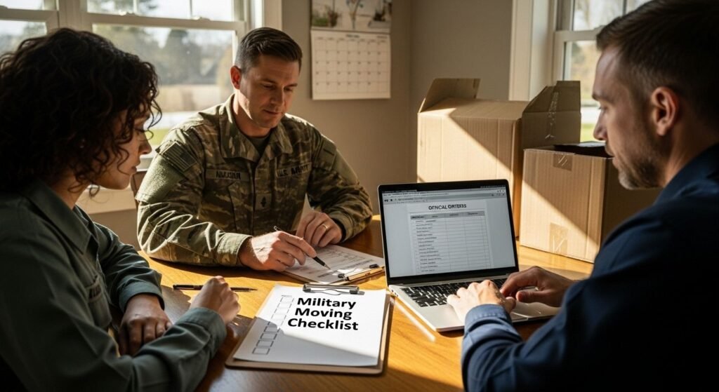 military moving checklist family